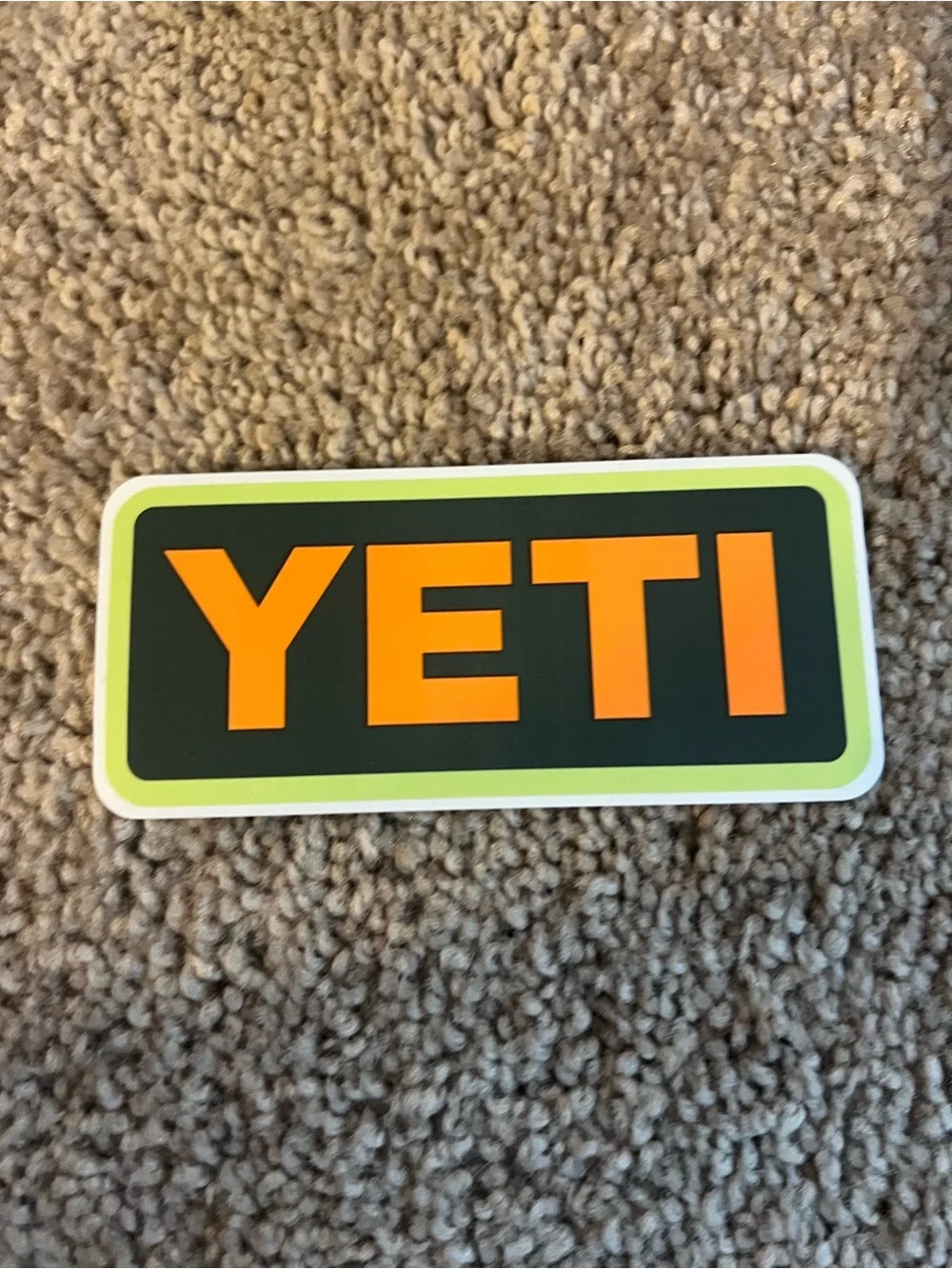Yeti Color Block Decal Set in Mint, Orange, Lime, Peach Set of 4